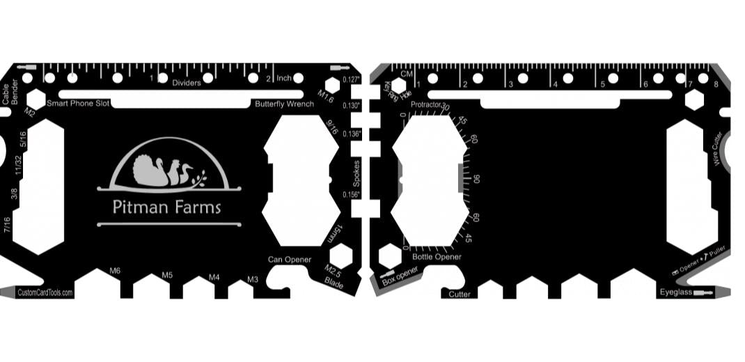 Business Card Multi Tool Card (Model 1) Custom Branded