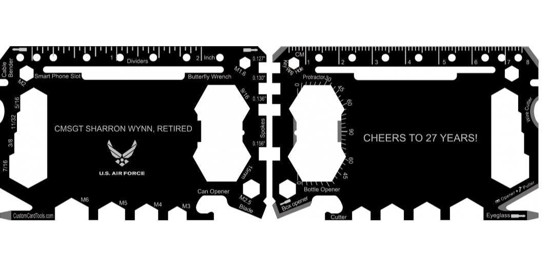 Business Card Multi Tool Card (Model 1) Custom Branded