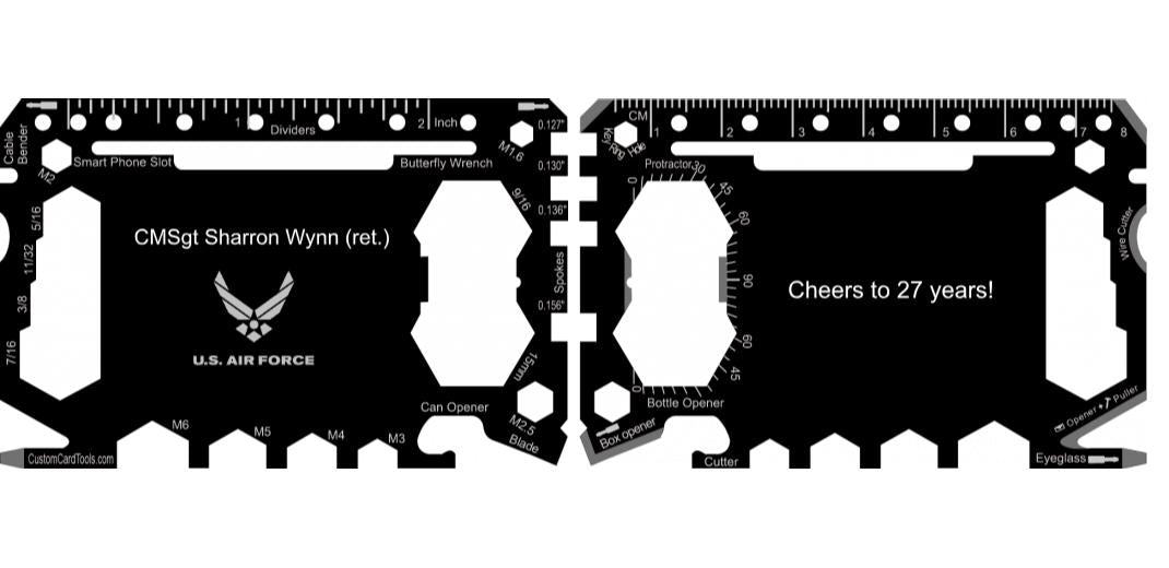 Business Card Multi Tool Card (Model 1) Custom Branded