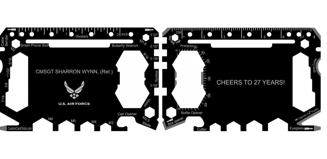 Business Card Multi Tool Card (Model 1) Custom Branded