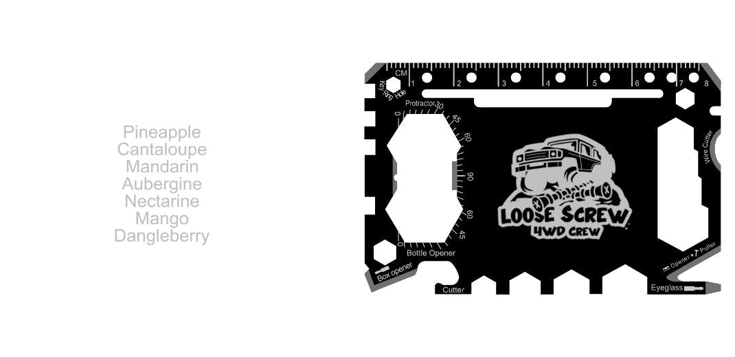 Custom Multi Tool Card (Model 1) - Laser Etched (Small Batch)
