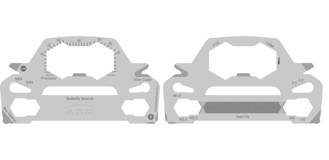 Car Shaped Multi Tool Card Custom Branded