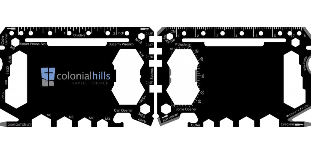 Business Card Multi Tool Card (Model 1) Custom Branded