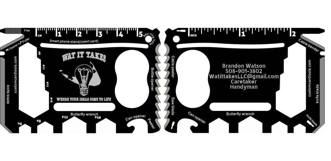 Business Card Multi Tool (Model 2) Custom Branded