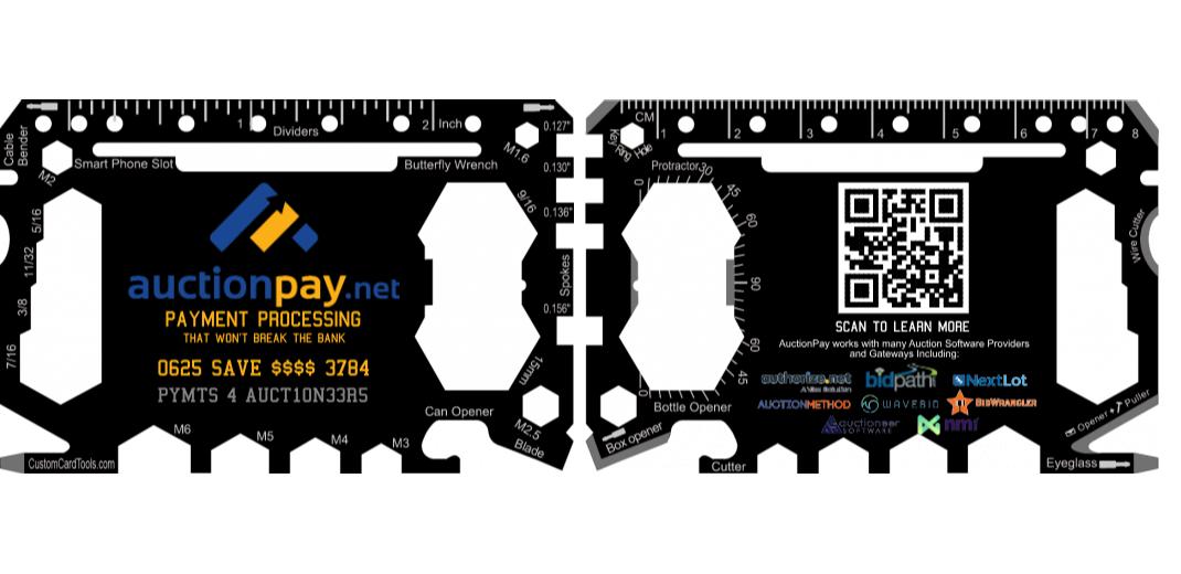 Business Card Multi Tool Card (Model 1) Custom Branded