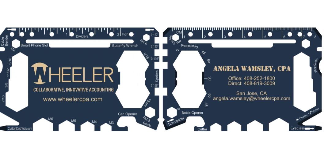 Business Card Multi Tool Card (Model 1) Custom Branded