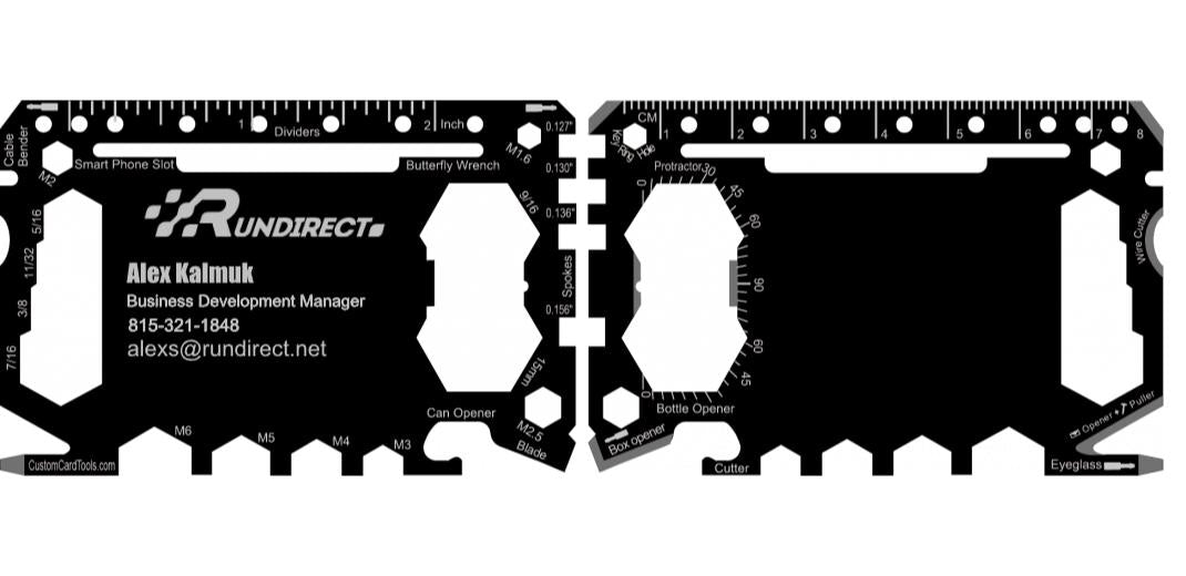 Business Card Multi Tool Card (Model 1) Custom Branded