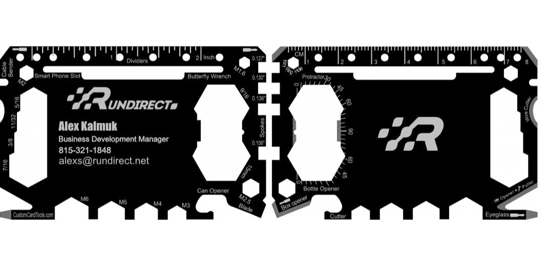 Business Card Multi Tool Card (Model 1) Custom Branded