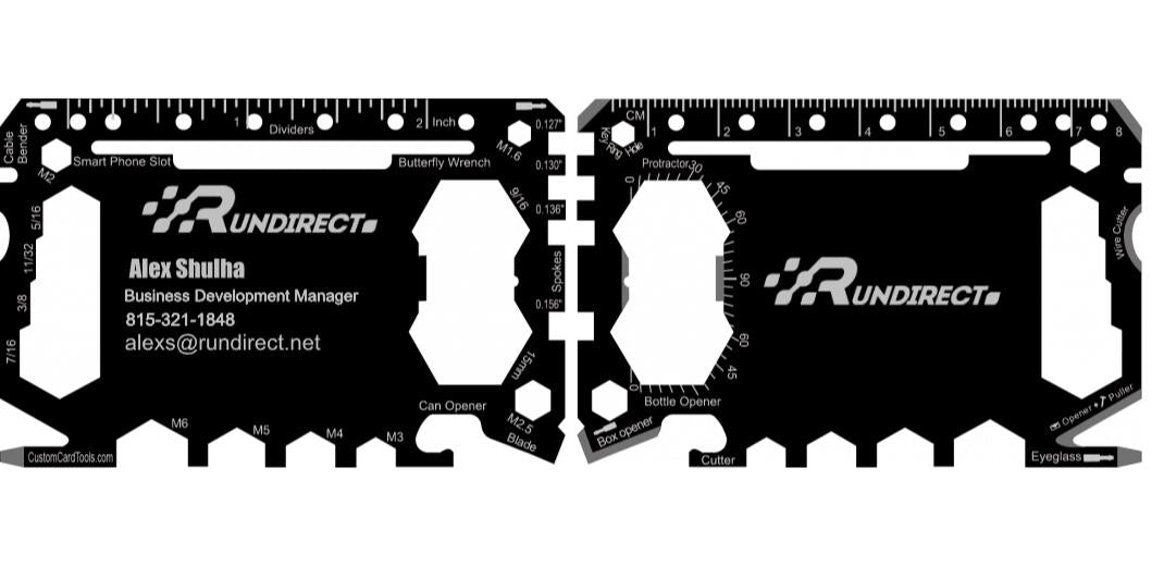 Business Card Multi Tool Card (Model 1) Custom Branded