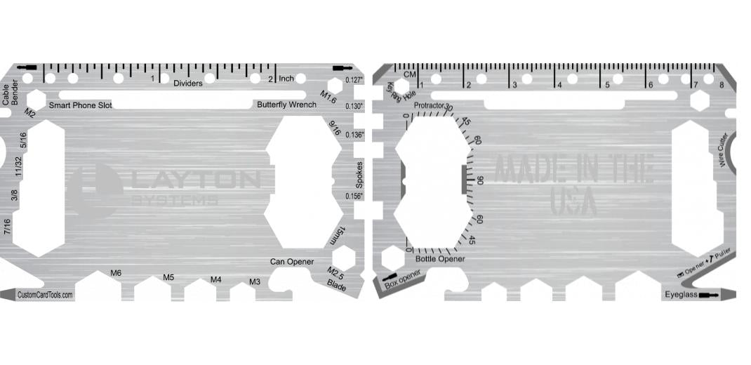 Business Card Multi Tool Card (Model 1) Custom Branded
