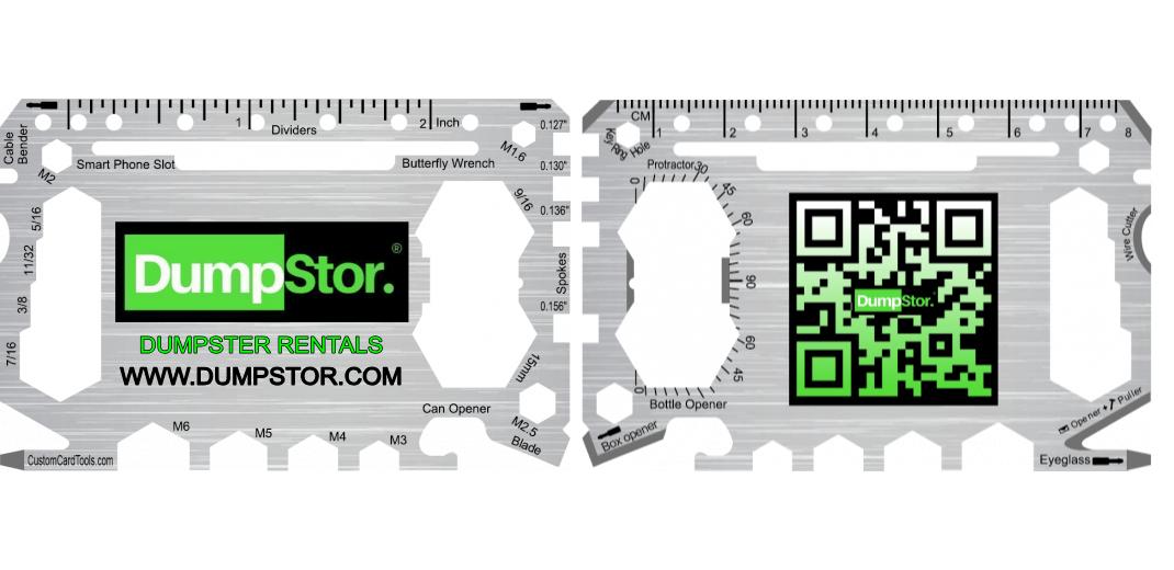 Business Card Multi Tool Card (Model 1) Custom Branded
