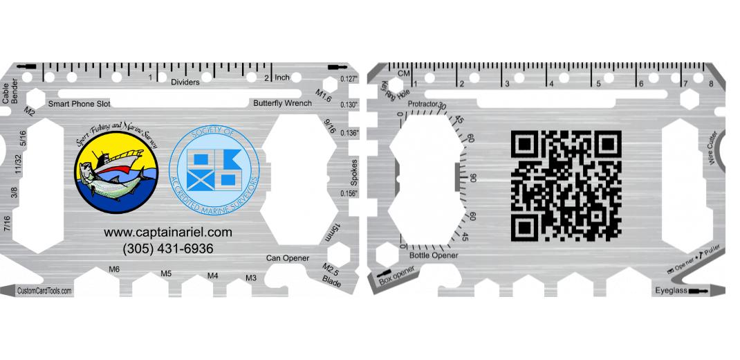 Business Card Multi Tool Card (Model 1) Custom Branded