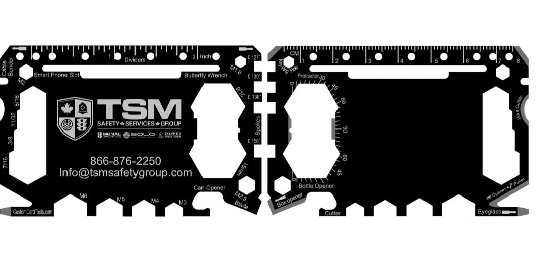 Business Card Multi Tool Card (Model 1) Custom Branded