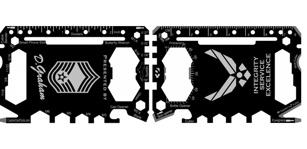 Business Card Multi Tool Card (Model 1) Custom Branded