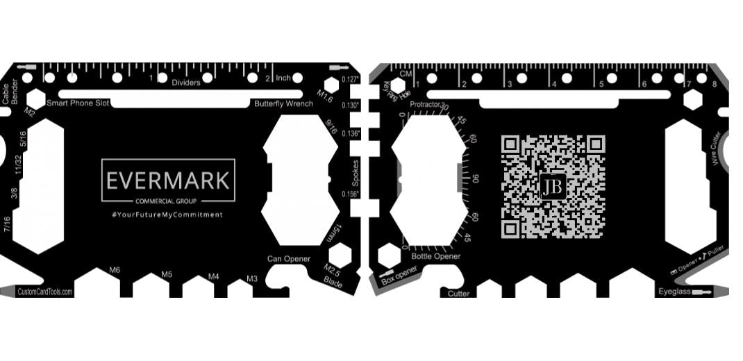 Business Card Multi Tool Card (Model 1) Custom Branded
