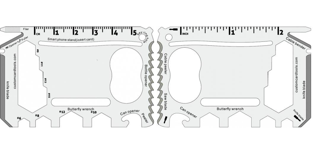 Business Card Multi Tool (Model 2) Custom Branded