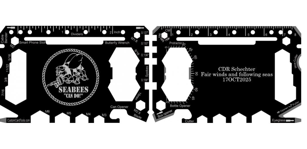 Business Card Multi Tool Card (Model 1) Custom Branded