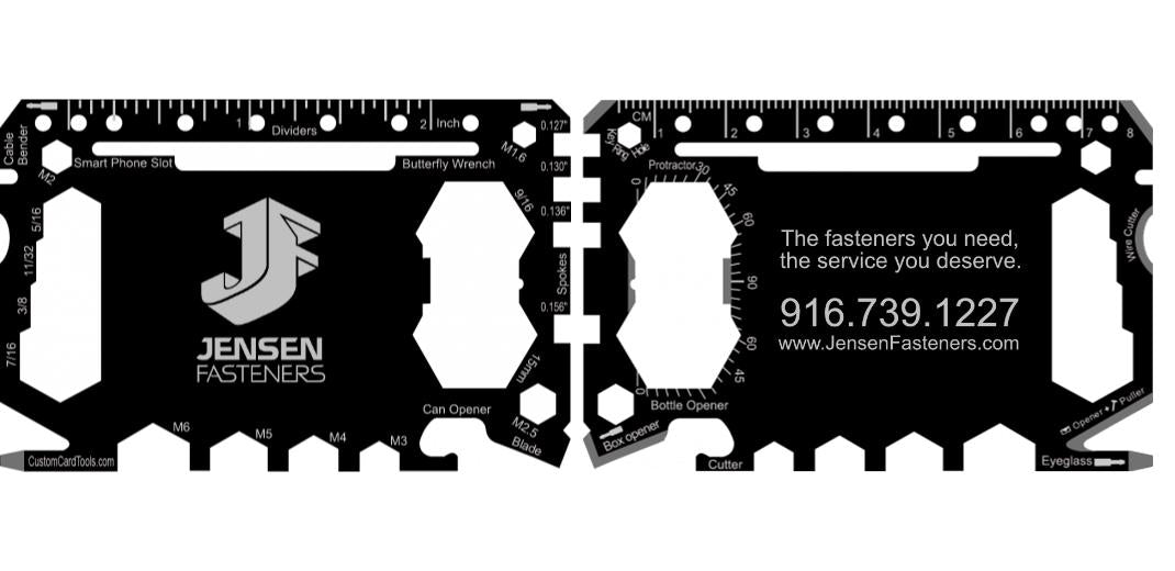 Business Card Multi Tool Card (Model 1) Custom Branded