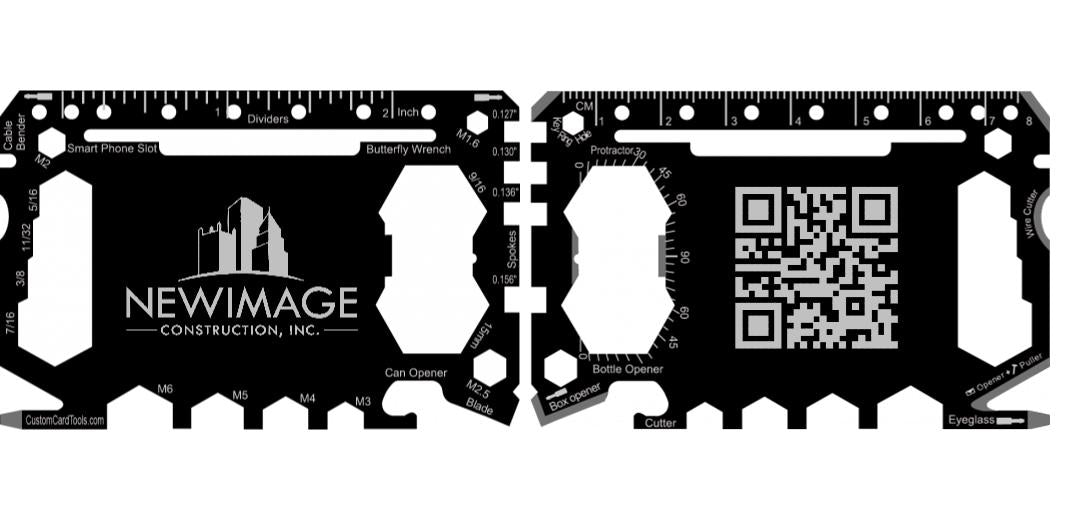 Business Card Multi Tool Card (Model 1) Custom Branded