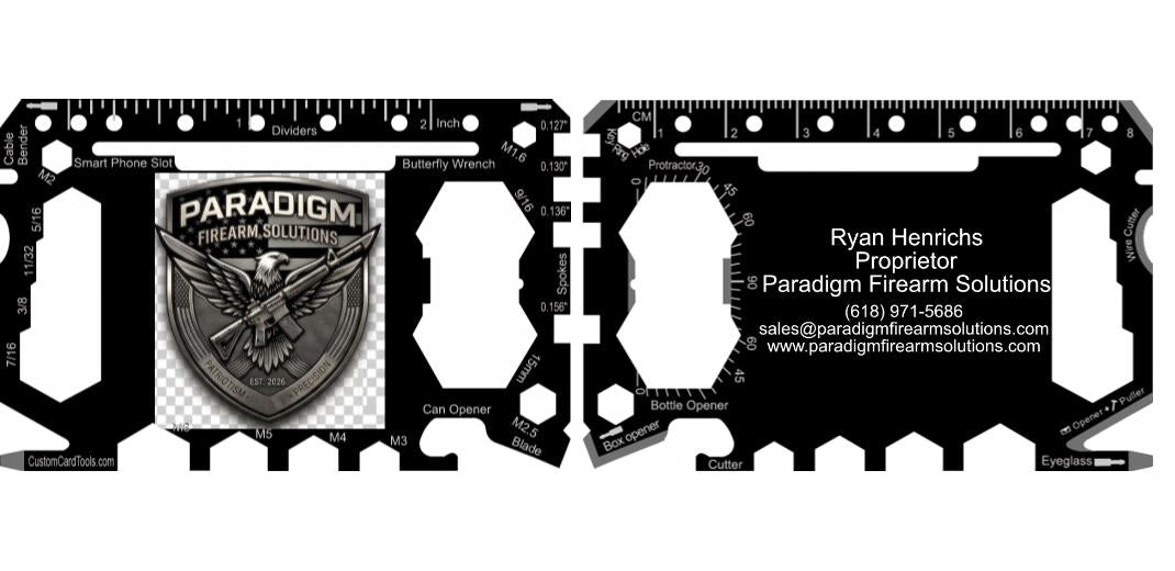 Business Card Multi Tool Card (Model 1) Custom Branded