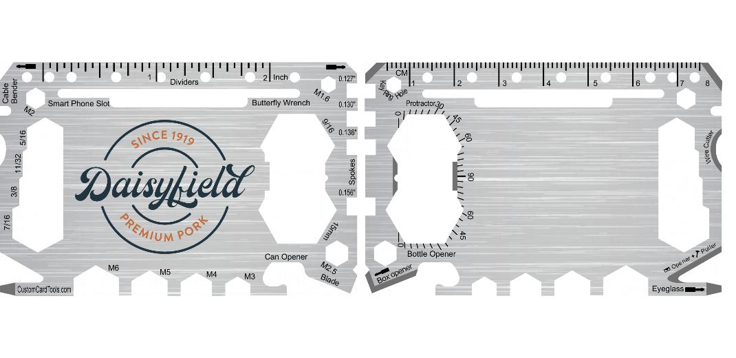 Business Card Multi Tool Card (Model 1) Custom Branded