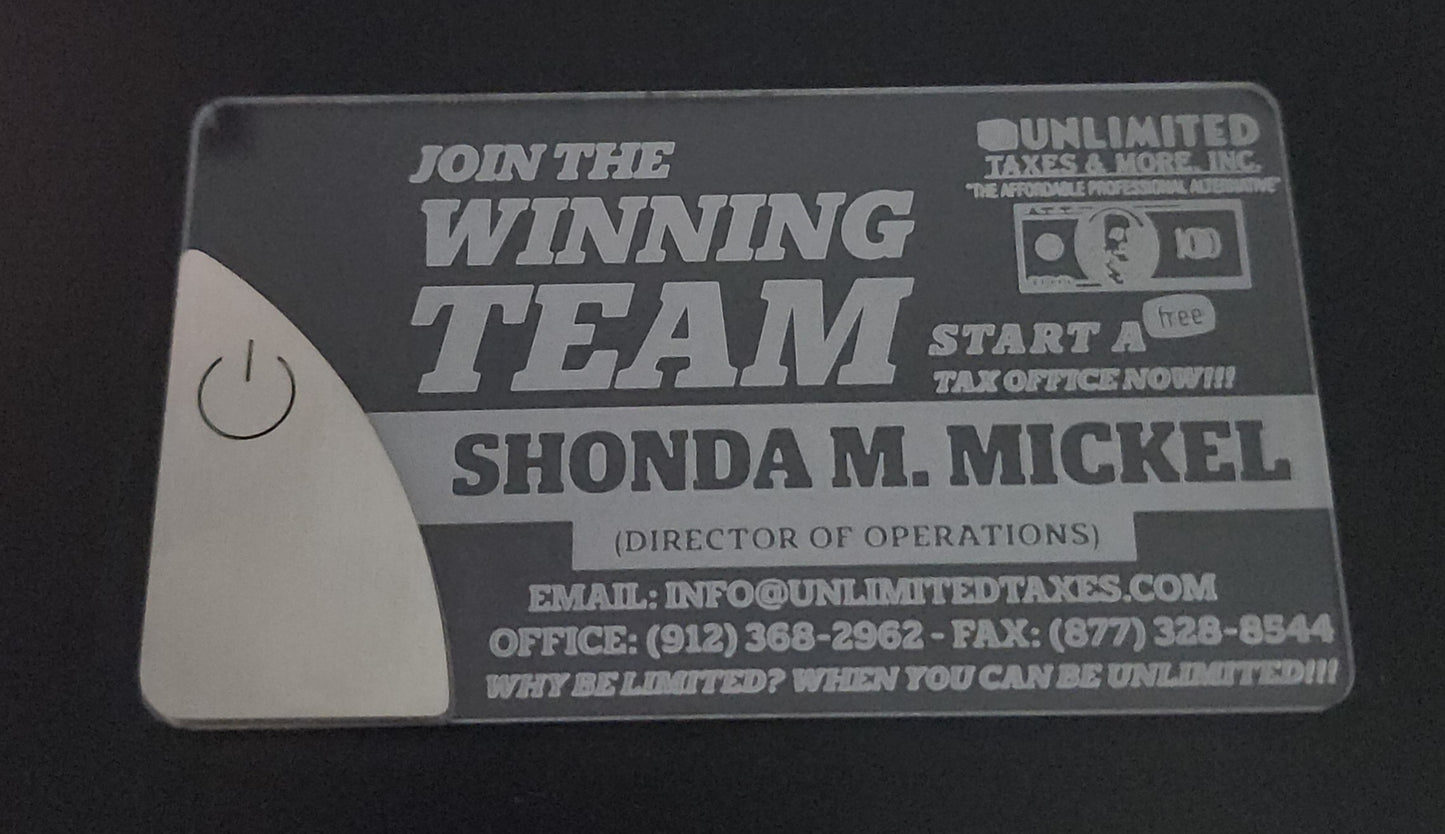 LED Custom Business Cards