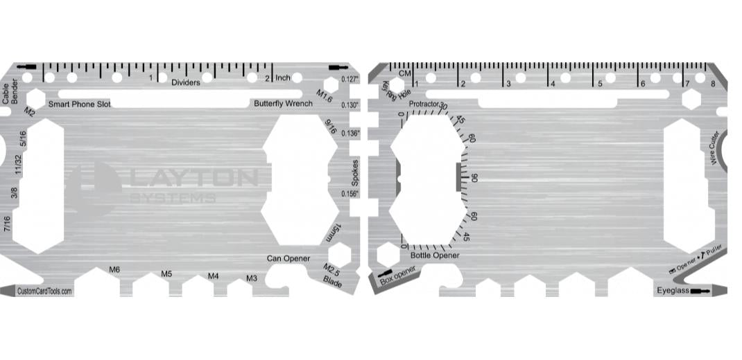 Business Card Multi Tool Card (Model 1) Custom Branded - Custom Card Tools