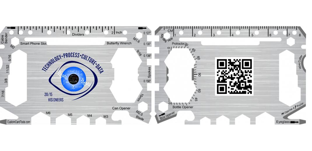 Business Card Multi Tool Card (Model 1) Custom Branded - Custom Card Tools