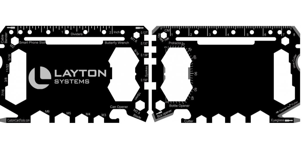 Business Card Multi Tool Card (Model 1) Custom Branded - Custom Card Tools