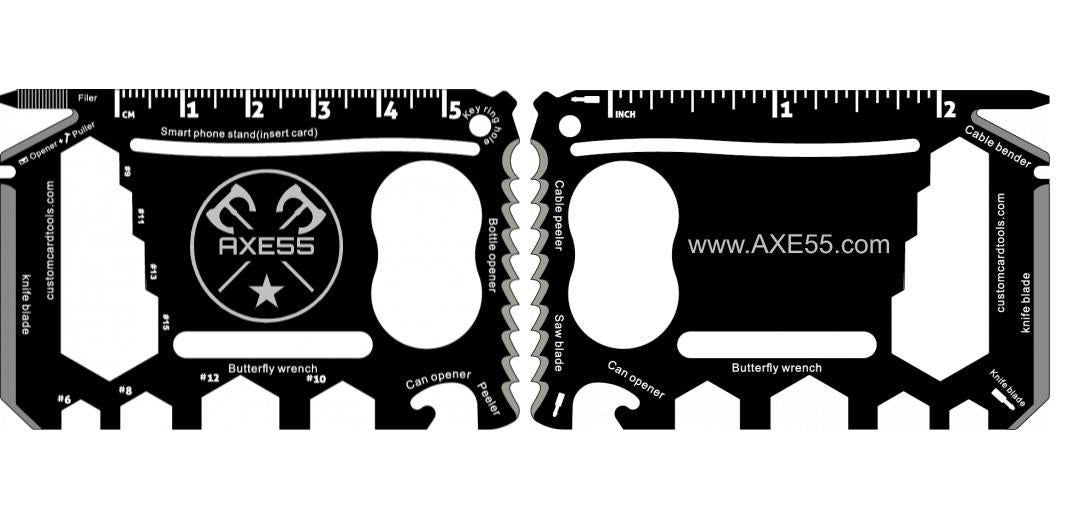 Business Card Multi Tool (Model 2) Custom Branded - Custom Card Tools