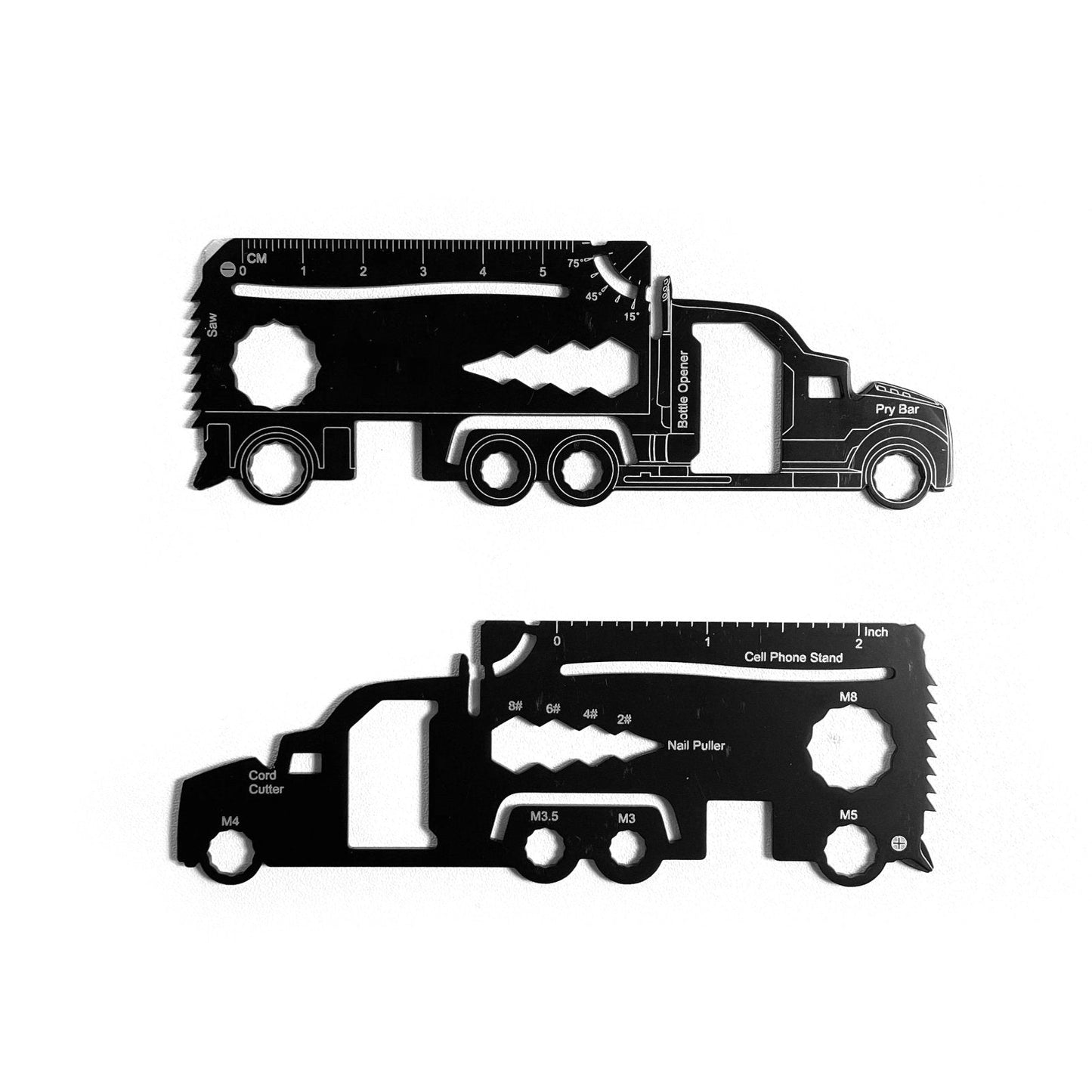 Truck Shaped Multi Tool Card - Custom Card Tools