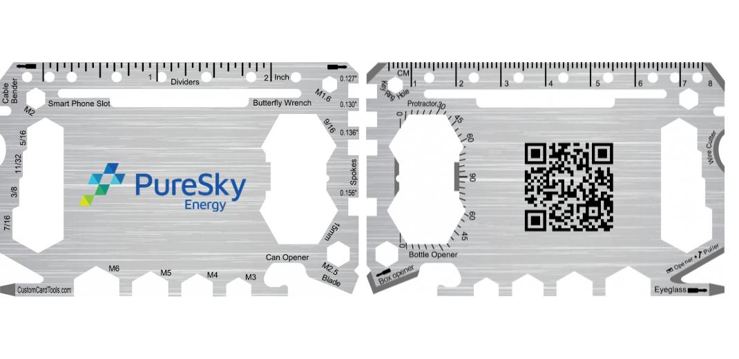 Business Card Multi Tool Card (Model 1) Custom Branded - Custom Card Tools