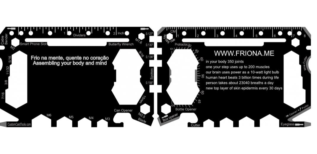 Business Card Multi Tool Card (Model 1) Custom Branded - Custom Card Tools