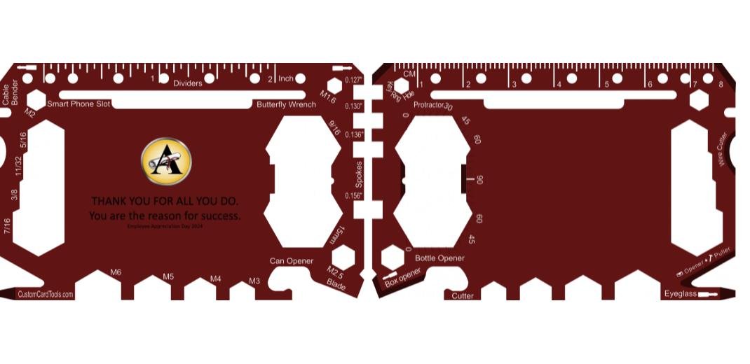 Business Card Multi Tool Card (Model 1) Custom Branded - Custom Card Tools