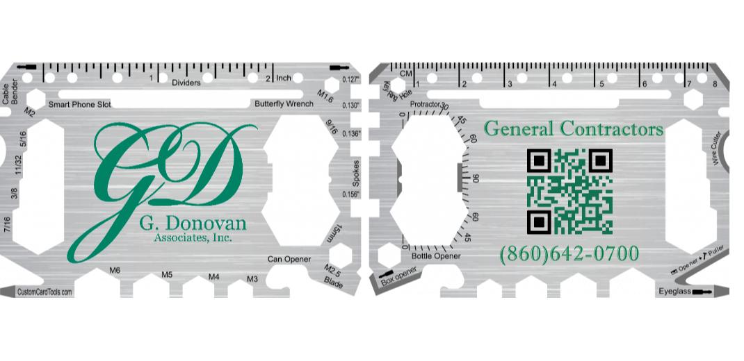 Business Card Multi Tool Card (Model 1) Custom Branded - Custom Card Tools