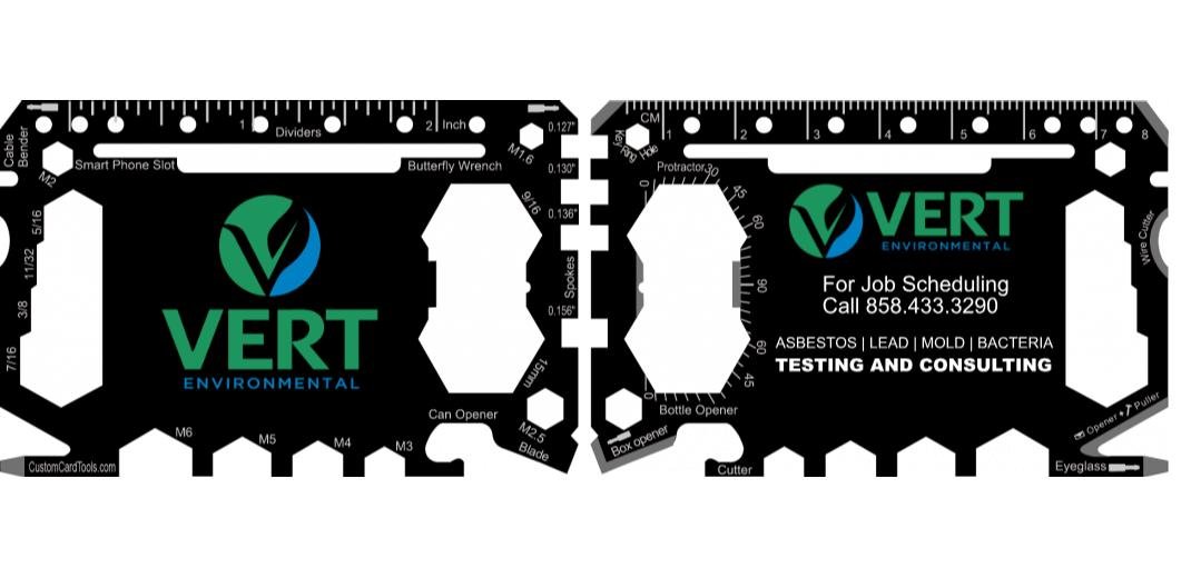 Business Card Multi Tool Card (Model 1) Custom Branded - Custom Card Tools