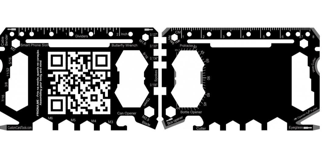 Business Card Multi Tool Card (Model 1) Custom Branded - Custom Card Tools
