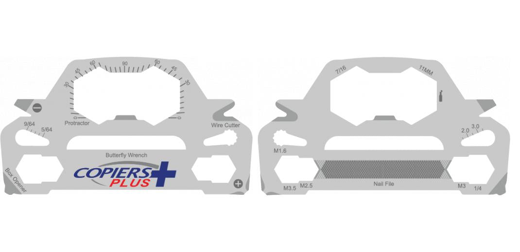 Car Shaped Multi Tool Card Custom Branded - Custom Card Tools