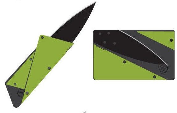 Colored Credit Card Folding Knife - Custom Card Tools