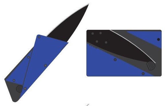 Colored Credit Card Folding Knife - Custom Card Tools