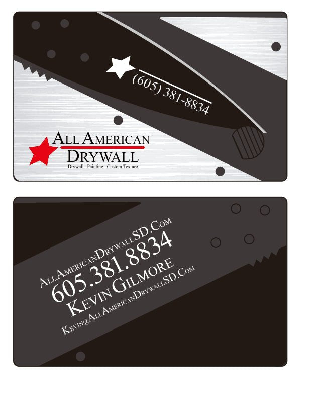 Colored Credit Card Folding Knife - Custom Card Tools