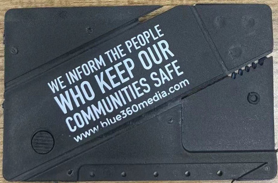 Colored Credit Card Folding Knife - Custom Card Tools