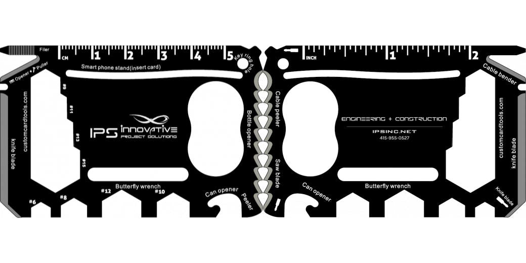 Custom Branded Business Card Multi Tool (Model 2) - Custom Card Tools