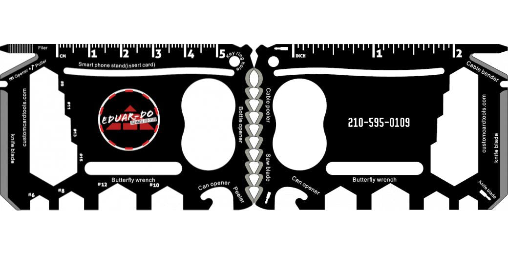 Custom Branded Business Card Multi Tool (Model 2) - Custom Card Tools