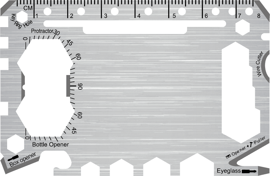 Fully Custom Multi Tool Card (Model 1) - Custom Card Tools