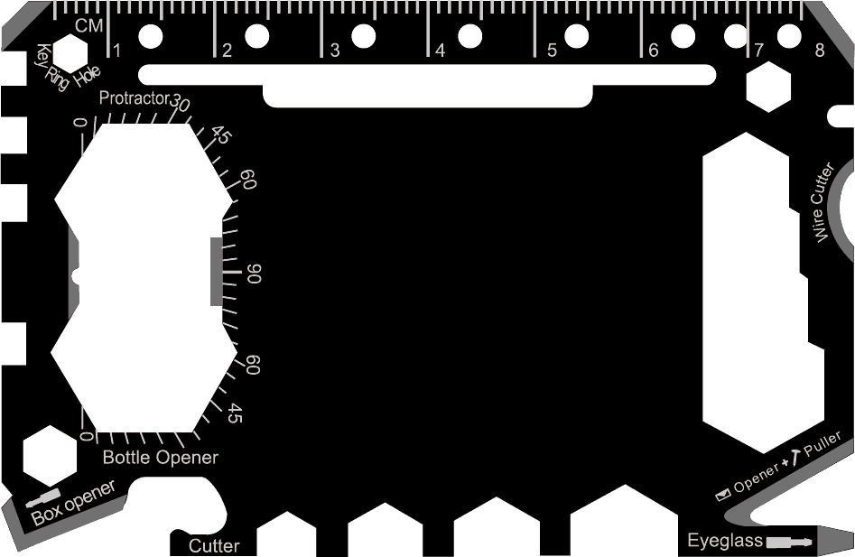 Fully Custom Multi Tool Card (Model 1) - Custom Card Tools