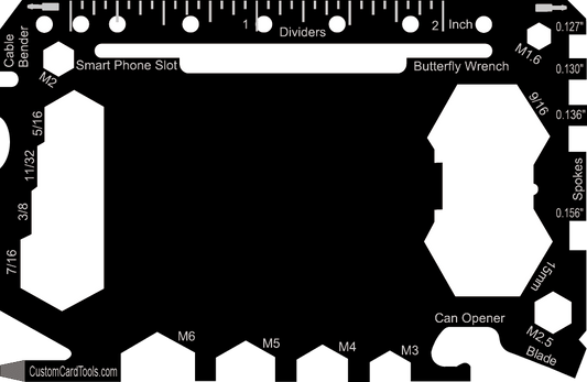 Fully Custom Multi Tool Card (Model 1) - Custom Card Tools
