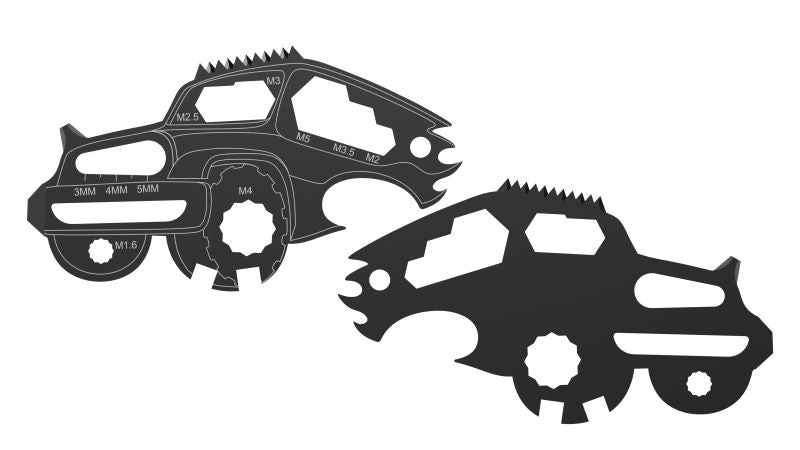 Jeep Shaped Multi Tool Card Custom Branded - Custom Card Tools