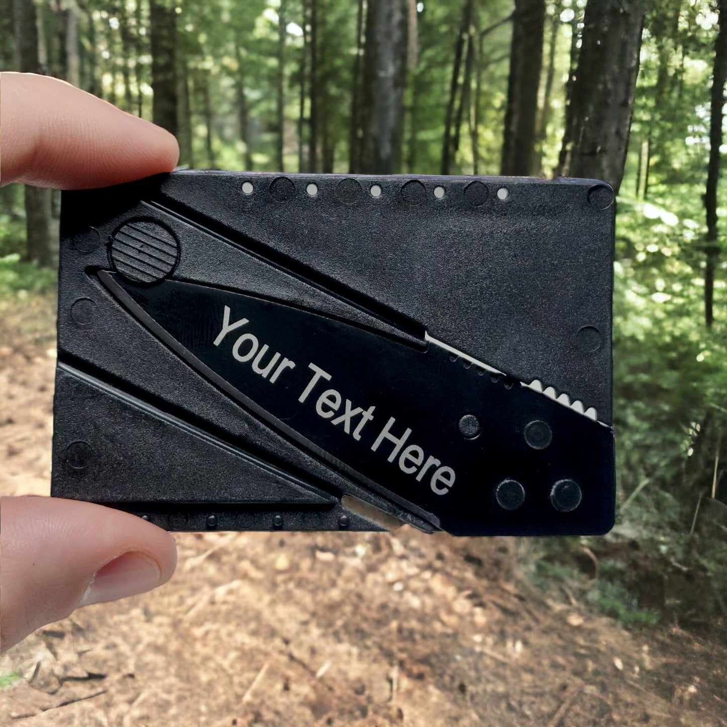 Personalized Credit Card Knife - Laser Etched - Custom Card Tools