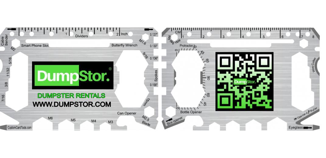Business Card Multi Tool Card (Model 1) Custom Branded